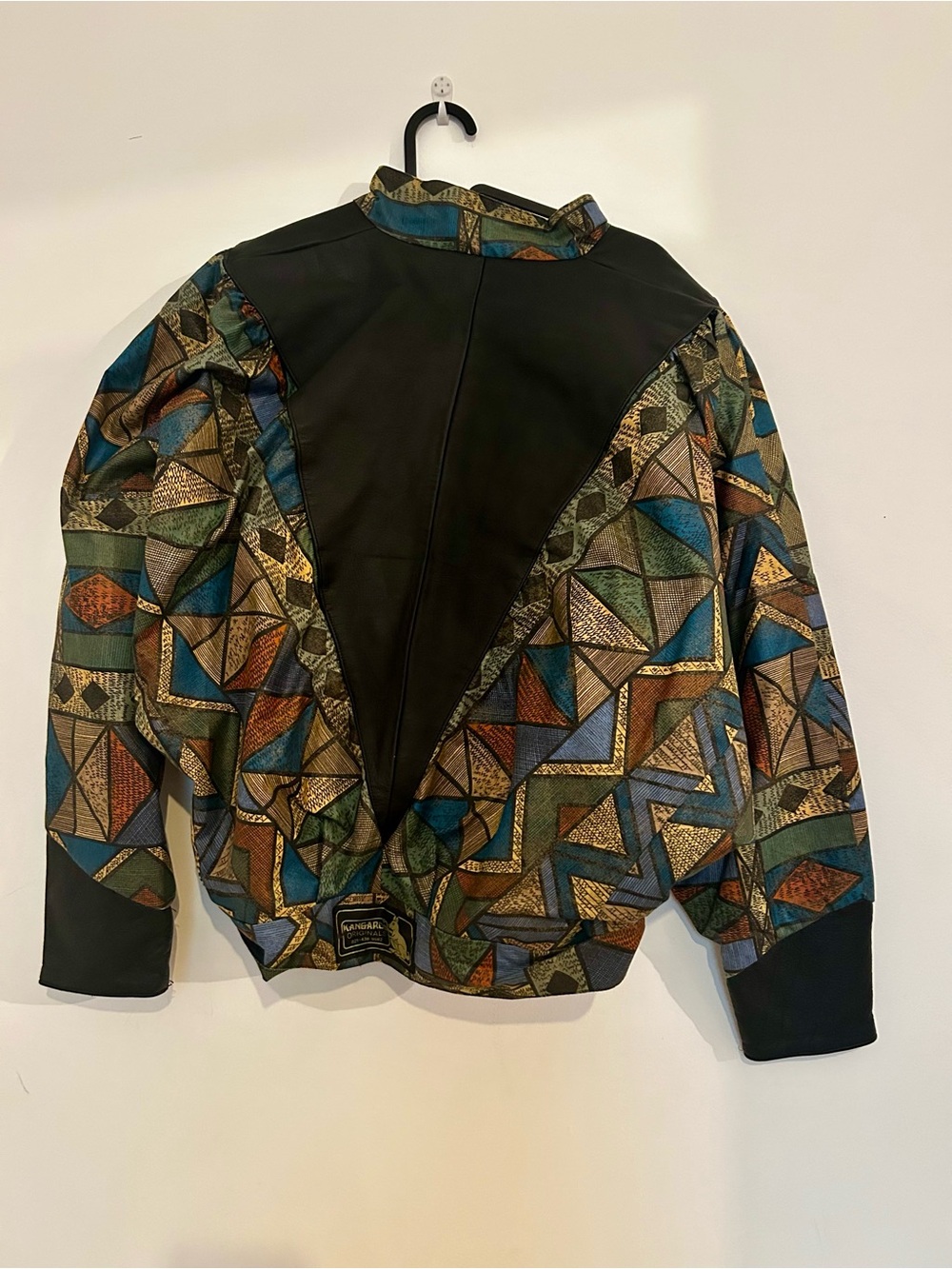 Geometric Pattern Bomber Jacket - Picture 2 of 4